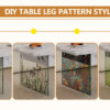 Multifunctional Lift Top Coffee Table -White Marble Pattern, Essential for Modern Homes.Tempered Glass Legs,Multiple Color Options,Lift Top Feature.Perfectly Fitting Into Both Living Rooms And Office.