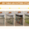 Multifunctional Lift Top Coffee Table -White Marble Pattern, Essential for Modern Homes.Tempered Glass Legs,Multiple Color Options,Lift Top Feature.Perfectly Fitting Into Both Living Rooms And Office.