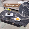 Multifunctional Lift Top Coffee Table -Black Marble Pattern, Essential for Modern Homes.Tempered Glass Legs,Multiple Color Options,Lift Top Feature.Perfectly Fitting Into Both Living Rooms And Office.