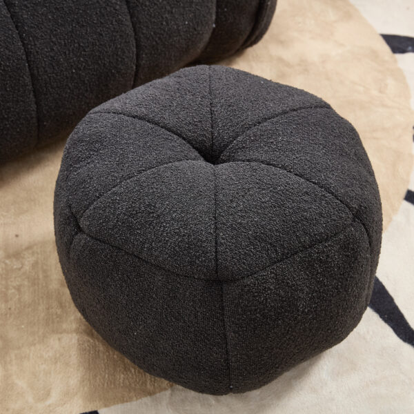 Soft Bean Bag Chair with High Resilient Foam(Chips)for living room and bedroom,Comfortable Square Lazy Sofa with Footstool, Cover for Adults to Gaming, Reading, and Watching TV
