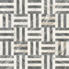 12*12 Waterjet marble,White Grey 2 color, natural marble, for floor and wall,polished marble tile, natural stone, genuine marble, real marble, 1 box each pattern 4 pcs