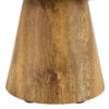 Natural Wood Grain MDF Round Coffee Table - 25.6" Diameter, 15.7" Height.Natural Wood Grain Texture Sticker,Exquisite Wood Grain Surface,Flexible MatchingMRound Tabletop Design.