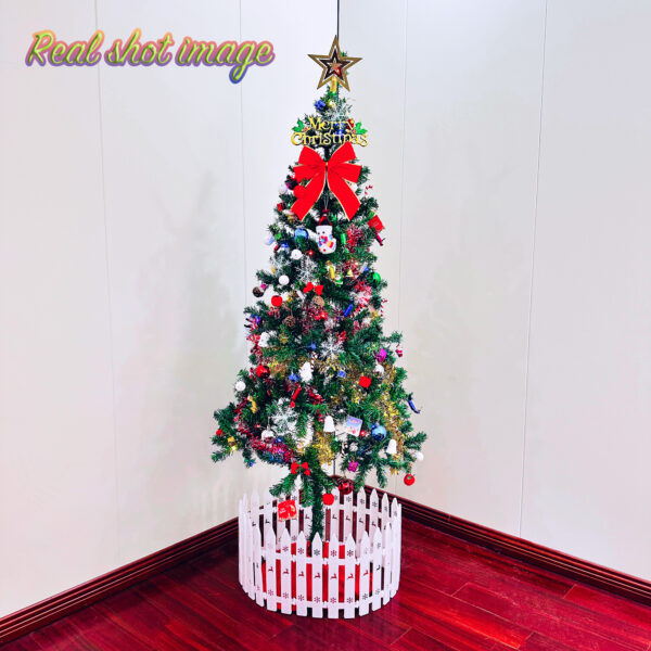 dc297ebe829e4914a739eb84a50b430a_6072d420d63bd4d0f2b812e7de91d545 5ft artificial Christmas tree with LED energy-saving lights, including 109 pendant tree skirts and guardrails