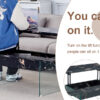 Multifunctional Lift Top Coffee Table -Black Marble Pattern, Essential for Modern Homes.Tempered Glass Legs,Multiple Color Options,Lift Top Feature.Perfectly Fitting Into Both Living Rooms And Office.