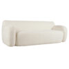 U_Style 81.5" Minimalist Compression Sofa, Curved Design, 3-Seater Casual Sofa for Living Rooms, Bedrooms, and Apartments