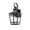 Large Outdoor Wall Lights for House, 16.5inch Exterior Lighting Fixtures Wall Mount Outdoor Porch Lights Waterproof Black Outdoor Sconce Lights with Clear Glass for Patio Hallway Garage (2 pack)