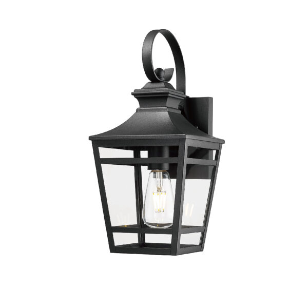 Large Outdoor Wall Lights for House, 16.5inch Exterior Lighting Fixtures Wall Mount Outdoor Porch Lights Waterproof Black Outdoor Sconce Lights with Clear Glass for Patio Hallway Garage (2 pack)
