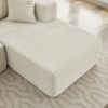 106" Cloud Sectional Couch L-Shape with Right Facing Chaise(Single Seat is not included),Deep Seat Modern Modular Sofa for Living Room,No Assembly Required,Beige (Plush Corduroy Fabric),SF502BG-RFC