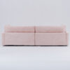 112-inch pink corduroy sofa: two throw pillows and four backrests, opening up a new style for the living room's leisure area