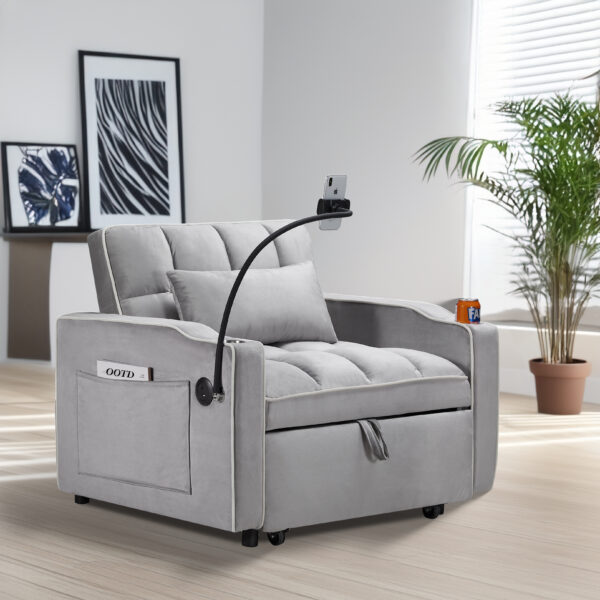 e2c5704f3fe54c80a620c6ecc8839136_14d81caf43843bf143934de60613c6e7 Convertible Sleeper Chair Sofa Bed Adjustable Pull Out Sleeper Chair Bed Multi-Pockets Folding Sofa Bed for Living Room Bedroom Small Space,3-in-1 Sofa Bed