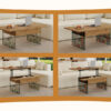 Multifunctional Lift Top Coffee Table -Light Wood Color Grain Sticker, Essential for Modern Homes.Tempered Glass Legs,Lift Top Feature.Perfectly Fitting Into Living Rooms And Office.