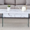 Multifunctional Lift Top Coffee Table -White Marble Pattern, Essential for Modern Homes.Tempered Glass Legs,Multiple Color Options,Lift Top Feature.Perfectly Fitting Into Both Living Rooms And Office.