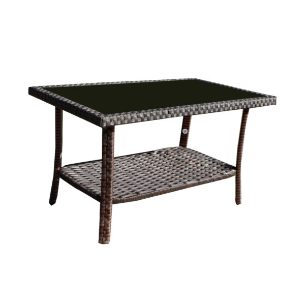 e4923e792f1148208df56939a01833eb_4054bf422cbb80560b989301b9594a31 Four-Piece Sofa Set Table With Sofa Chair PE Rattan Outdoor Furniture HY4-001 Box *1 With Sapphire Blue Color Cushion