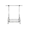 Chrome Metal Clothes Rack Extendable Bar
