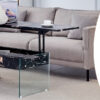 Multifunctional Lift Top Coffee Table -Black Marble Pattern, Essential for Modern Homes.Tempered Glass Legs,Multiple Color Options,Lift Top Feature.Perfectly Fitting Into Both Living Rooms And Office.