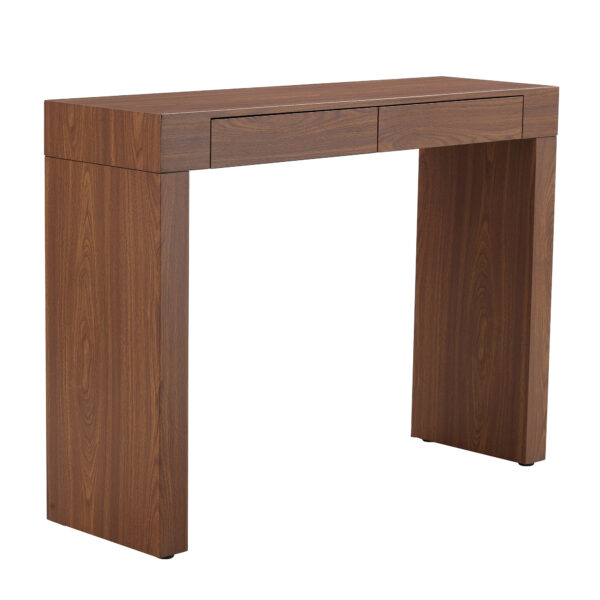 e7dbc49f25204da29dcd53f16ac190ec_5dc5c0115a853db5a748b4237c80f6ab Elegant Dark Wood Grain Bar Table-50 Inches Long, a Practical Choice for Modern Homes.Dark Wood Grain Texture Sticker,Equipped With Two Drawers.Serving As A Bar Table Or A Desk.