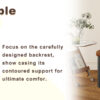 4-Pack - Heavy-duty chairs set: 2.1" thick cushion, iron frame, perfect for home or office. Classic colors, great value