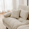 Free Combination, Modular Sectional Sofa,L Shaped Couch for Living Room, 4-Seater Comfy Cloud Couch with Convertible Ottoman, , Chenille Light coffee