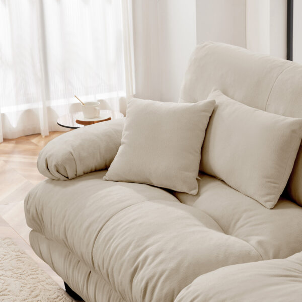 eaed41a91e03466288f45e2847bdca35_2ebcf2c709704c31d361b5041c06c13e Free Combination, Modular Sectional Sofa,L Shaped Couch for Living Room, 4-Seater Comfy Cloud Couch with Convertible Ottoman, , Chenille Light coffee