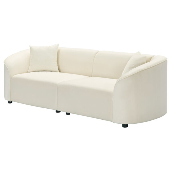 edcede1b8a804c0e96959a2c780d6ae1_21433750ed4e06be20670c7b9e0c5484 87" Curved Contemporary Sofa in Off-White: Plush Seating, Streamlined Design, and Durable Frame – Ideal for Stylish Living Spaces