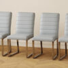 4-Pack - Heavy-duty chairs set: 2.1" thick cushion, iron frame, perfect for home or office. Classic colors, great value