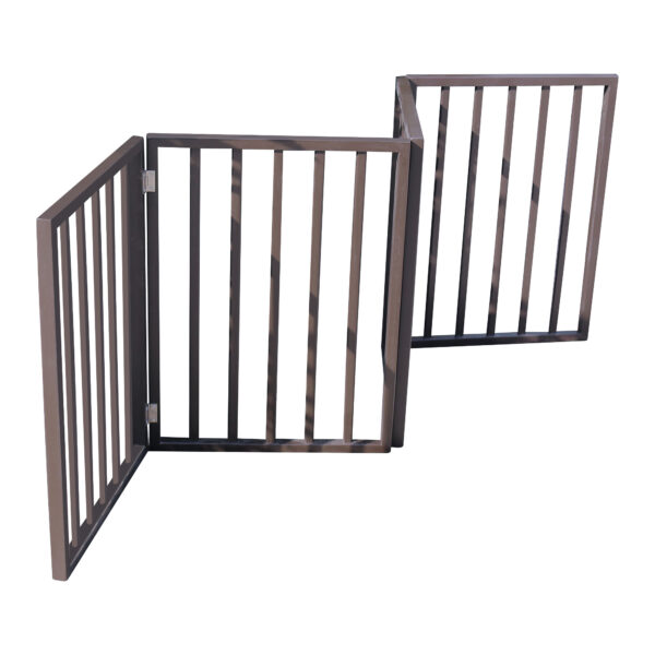 f27fb76c7f194d3ba1f493b4e98e212a_20210407_428cbce77d4338268aabdf62ea189c64 Pet Gate - Dog Gate for Doorways, Stairs or House – Freestanding, Folding, brown, Arc Wooden