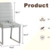 4-Pack - Heavy-duty chairs set: 2.1" thick cushion, iron frame, perfect for home or office. Classic colors, great value