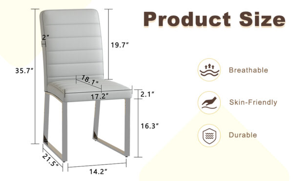 f3ede7b93ff54a0e930ba40e51a4c8f9_03434e657622b7f2944775dd6e2518c8 4-Pack - Heavy-duty chairs set: 2.1" thick cushion, iron frame, perfect for home or office. Classic colors, great value