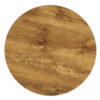 Natural Wood Grain MDF Round Coffee Table - 21.6" Diameter, 19.7" Height.Natural Wood Grain Texture Sticker,Exquisite Wood Grain Surface,Flexible MatchingMRound Tabletop Design.