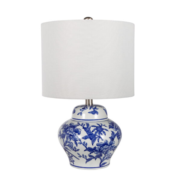 f6a75d2ddbfb4e69815fdb022fb83dab_95b7b5ba7d7383540a7034e8ef884778 D12x19.3" Blue and White Ceramic Vase Lamp