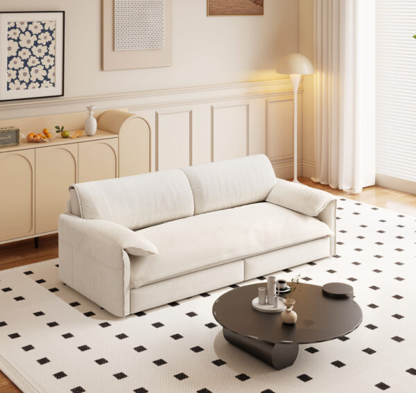 66" Queen Pull Out Sofa Bed, 3-in-1 Convertible Sleeper Sofa with Side Storage,Multi-Functional Velvet Loveseat Bed for Living Room,Bedroom,Apartment,Office.(Old Sku:W1885P154637/W1885P214783)