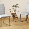 6-Pack - Bulk deal! Dense foam padded chairs, durable iron base (black/electroplated), ideal for workplaces or restaurants.