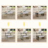 Multifunctional Lift Top Coffee Table -White Marble Pattern, Essential for Modern Homes.Tempered Glass Legs,Multiple Color Options,Lift Top Feature.Perfectly Fitting Into Both Living Rooms And Office.