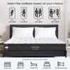 Queen Size Mattress,12 Inch Hybrid Mattress, Individually Pocketed Innerspring, Medium Firm