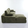 99*69" Modular Sectional Living Room Sofa Set, Modern Minimalist Style Couch, Upholstered Sleeper Sofa for Living Room, Bedroom, 2 PC Free Combination, Installation-free Sofa, L-Shape, Army Green