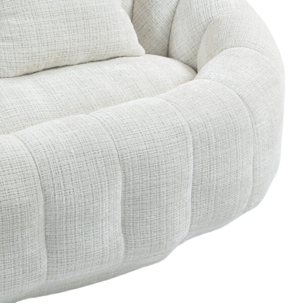 Bean Bag sofa Lazy Sofa Durable Comfort Lounger High Back Bean Bag Chair Couch for Adults and Kids, Indoor & Outdoor, Accent Floor Soft Lounge Chair  (Beige chenille)