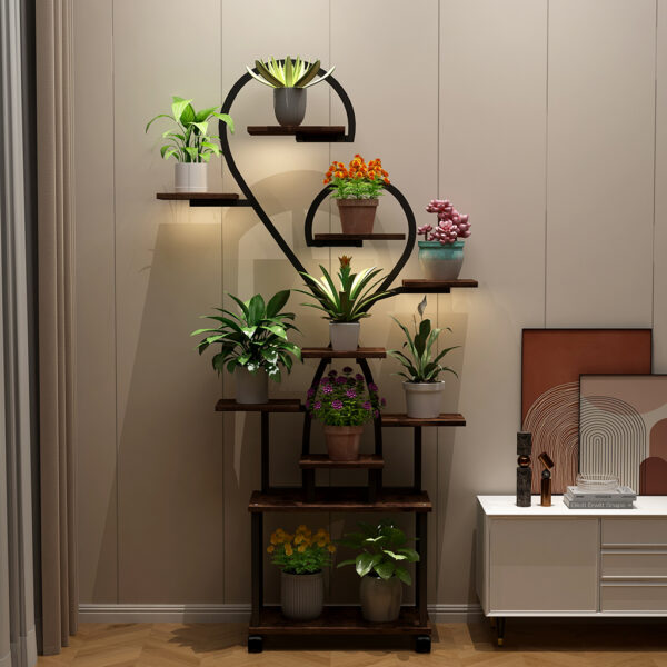 fb71d858431841f48ae91e0b9074b5b8_115358aebeec22bf1263e39028bffd51 (Heart Shape) Plant Stand Indoor with Grow Lights, Tiered Indoor Plant Shelf, Metal Plant Flower Holder Stand, S-Shaped Plant Rack for Home, Patio,Plant Stand,Plant Stand Indoor