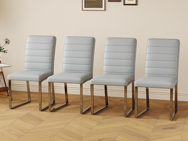 fc6b06908b124c4c8d95dd3cff81e641_fb239430f8a3bc6f97cb582cc90c8347 4-Pack - Heavy-duty chairs set: 2.1" thick cushion, iron frame, perfect for home or office. Classic colors, great value