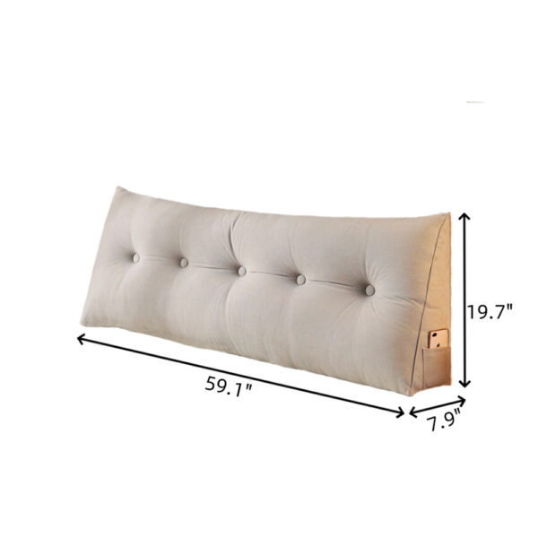 fca2963ca66847cf94c996f4a545a22a_e6c88d8a2328e5ac7ce2476d4d44a533 Large Bolster Triangular Headboard Wedge Backrest Positioning Support Bed Rest Reading Pillows Headboard Wedge Pillows with Removable, Gift for Mother's day