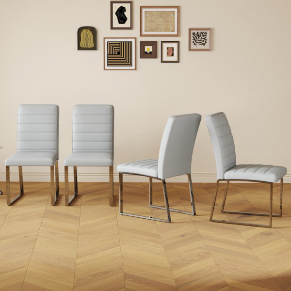 fcef860d4490479a97da8df1c48961c4_04337e3226081642c12471c523a98084 4-Pack - Heavy-duty chairs set: 2.1" thick cushion, iron frame, perfect for home or office. Classic colors, great value