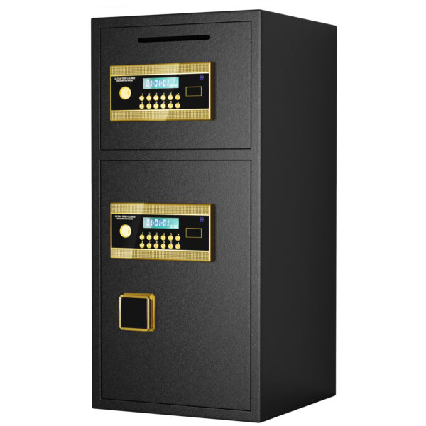 Large Double-door Coin-operated Safe,Digital Security Safe with Fireproof and Waterproof Bag,6.0 Cubic Feet Safe Box with Hidden Code Function for Home,Office and Hotel