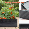 8X4X2ft Galvanized Raised Garden Bed Kit, Rectangular Large Metal Deep Root Planters for Outdoor Plants Vegetables Flowers Herb, 481 Gallon Capacity
