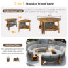 U_STYLE 6 - Person Outdoor Seating Group with Cushions and A Coffee Table(old sku:WY000379AAE)