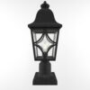 Outdoor Post Lights Lamp Post Light Fixture, Waterproof Aluminum Housing with Glass, Fence Post Deck Lighting for Garden, Patio, Pathway (1 pack)