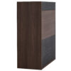 32.5''-58.8'' Extendable & Rotating Cabinet with 1 Drawer, 90-Degree Corner Cabinet, Multifuctional Storage Combination Cabinet for Living Room, Hallway, Entryway, Black & Walnut