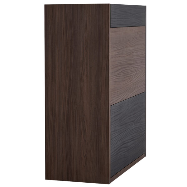 32.5''-58.8'' Extendable & Rotating Cabinet with 1 Drawer, 90-Degree Corner Cabinet, Multifuctional Storage Combination Cabinet for Living Room, Hallway, Entryway, Black & Walnut