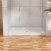 Goodyo 32"x48" Shower Base 3.5" Height Anti-slip Acrylic Center Drain Single Threshold Shower Base in White