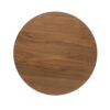 Mid-Century Modern Round Wooden Bar Table – 42" High Bar Table with Tapered Legs for Kitchen, Dining Room or Home Bar, Natural Walnut