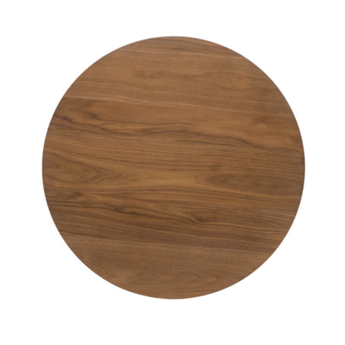 Mid-Century Modern Round Wooden Bar Table – 42" High Bar Table with Tapered Legs for Kitchen, Dining Room or Home Bar, Natural Walnut