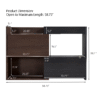 32.5''-58.8'' Extendable & Rotating Cabinet with 1 Drawer, 90-Degree Corner Cabinet, Multifuctional Storage Combination Cabinet for Living Room, Hallway, Entryway, Black & Walnut
